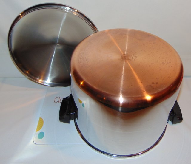 REFURBISHED Revere Ware Copper Clad 8 qt Sauce Pot w/Lid Clinton - Click Image to Close