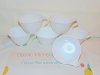 Corning Corelle Livingware Pyrex Frost White Coffee Tea Cups