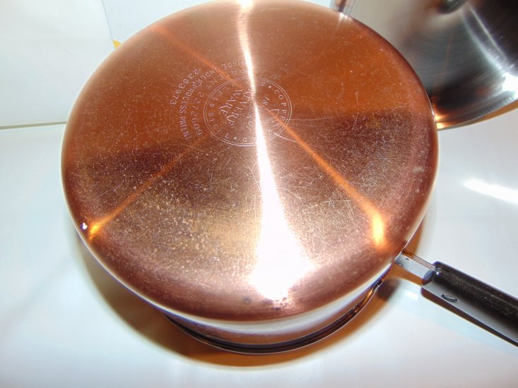 REFURBISHED Vintage Revere Ware Copper Clad 3 qt Saucepan w/Lid - Click Image to Close