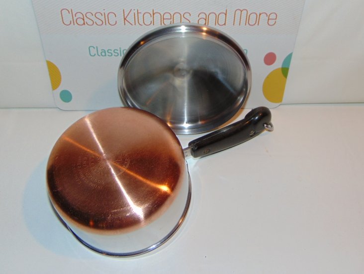 REFURBISHED Vintage Revere Ware Copper Clad 1 qt Saucepan w/ Lid - Click Image to Close