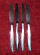 Vintage Oneida TWIN STAR Hollow Handle Knives (4) XC Atomic