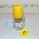 Vintage GEMCO USA Yellow Topped Clear Sugar Pourer