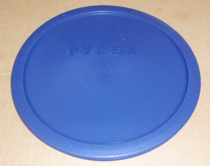 NEW Pyrex Mixing Bowl Plastic Rubber Storage Cover Lid 7403 BLUE - Click Image to Close