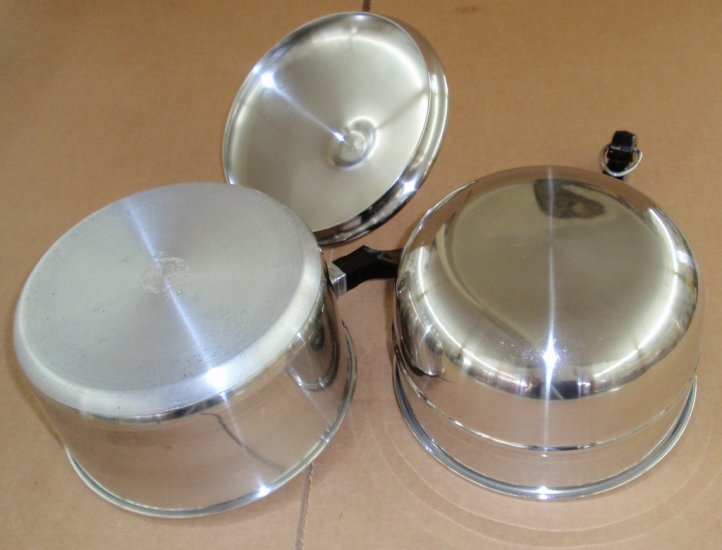 REFURBISHED Farberware USA 2qt Saucepan Double Boiler Set w/ Lid - Click Image to Close