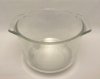Vintage Pyrex # 343 1.5q Clear Glass Mixing Bowl Wide Tab Handle